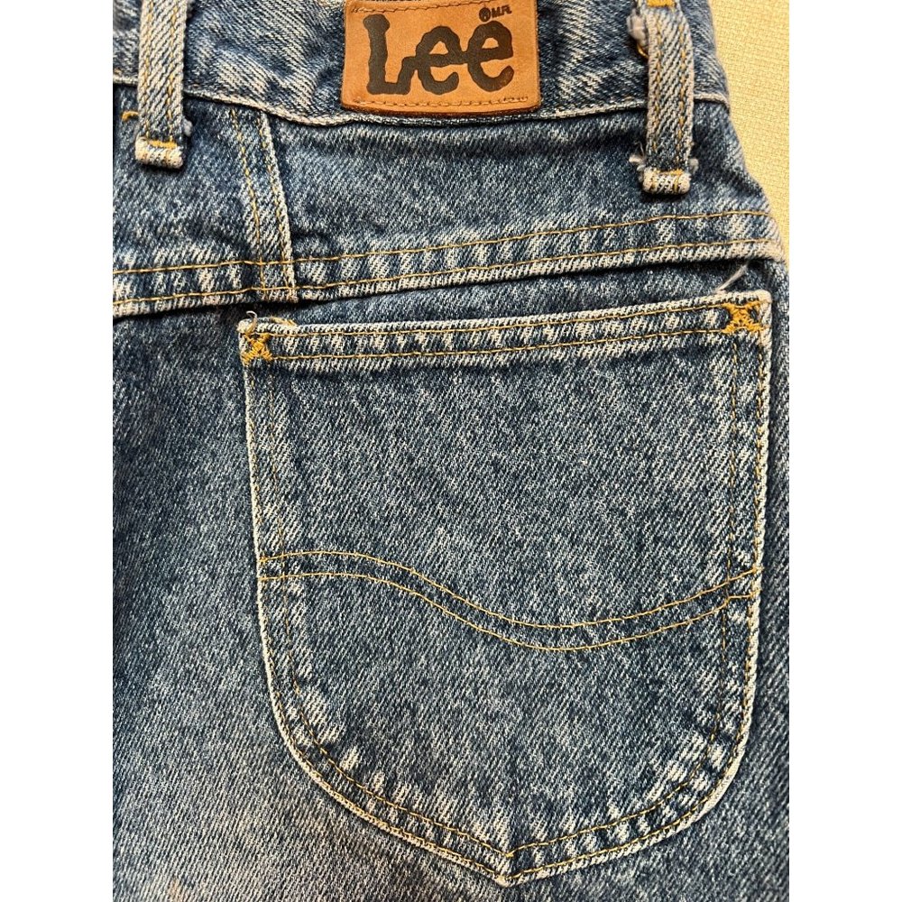 Lee Riders Jeans Vintage 1980s Blue High Rise EUC Pockets Union Stamp 11 Long